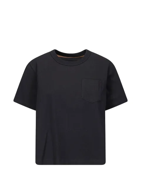 sacai pocket striped T-shirt Black 2608378