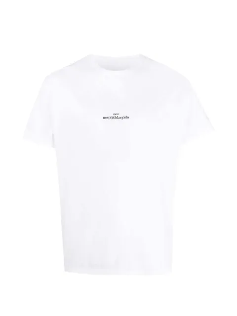 Maison Margiela distressed logo T-shirt White S30GC0701S22816