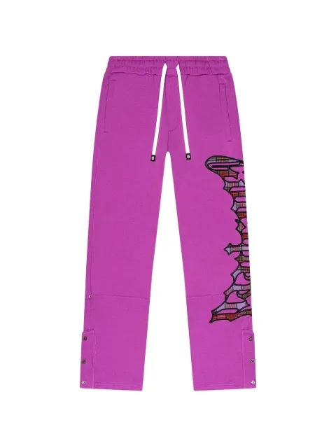 GODSPEED logo plaid track pants Pink 1PBZ9V8V