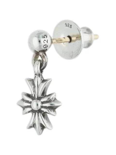 Chrome Hearts Tiny Cross drop earring Silver CHRM0682