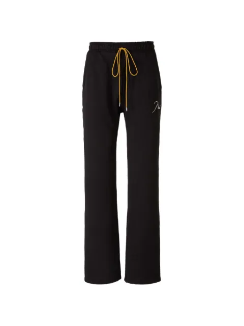 RHUDE logo-detail track pants Black RHPS26PA01012100COTTON