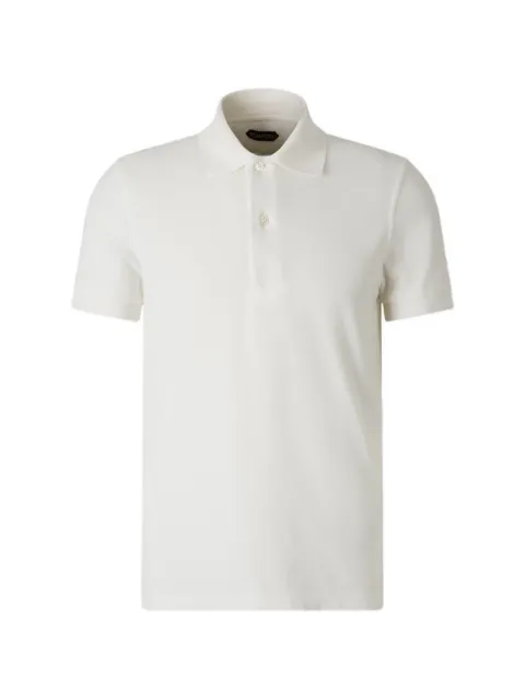 TOM FORD buttoned polo shirt White JPS003JMC079