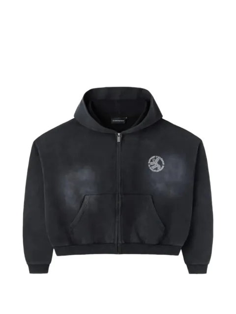 GV Gallery logo-detail zip hoodie Grey V17Z43LY