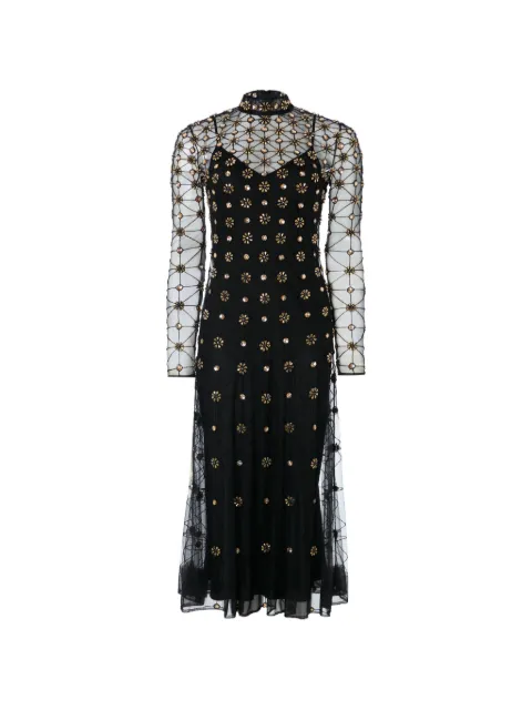 Temperley London crystals-embellished midi dress Black 00COHEV51666
