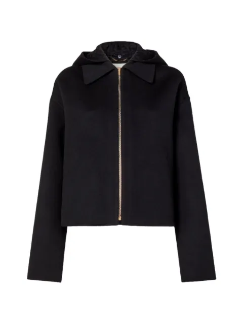 FENDI hooded zip-up jacket Black FJ7696A5HD