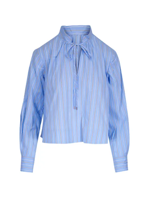 Veronica Beard Kaits striped tie blouse Blue 2512PO6641458