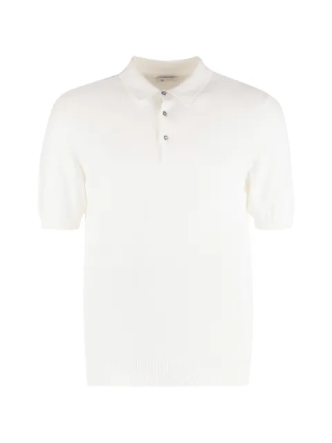 THE (Alphabet) cotton polo shirt White TCPOU5014PIUMA