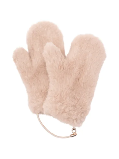 Max Mara strap-detail gloves Neutrals 2614561041600