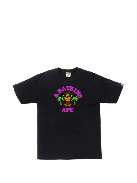 A BATHING APE® Milo College Summer T-shirt Black BAPESS18106