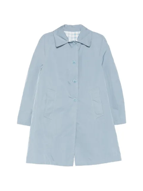 Ermanno Scervino button-front collared single-breasted coat Blue D480D300UUJ74021