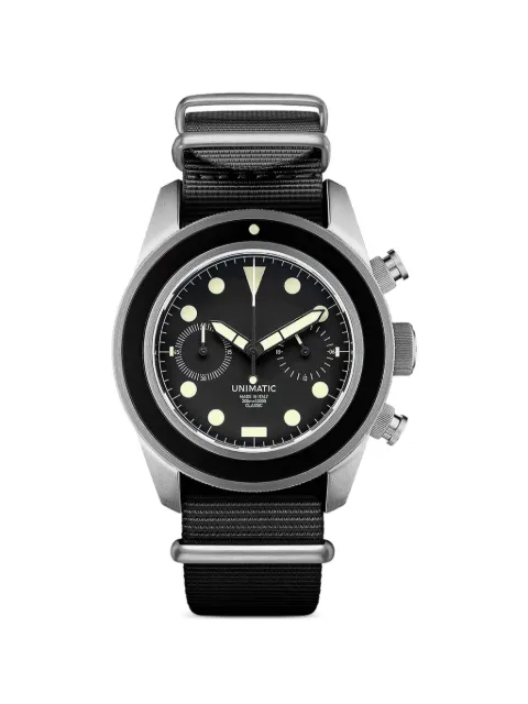 unimatic Modello Tre chronograph 40mm watch Black UWKUC3