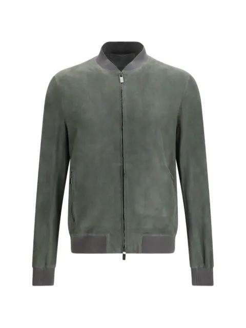 Salvatore Santoro zip-up bomber jacket Grey 50653U