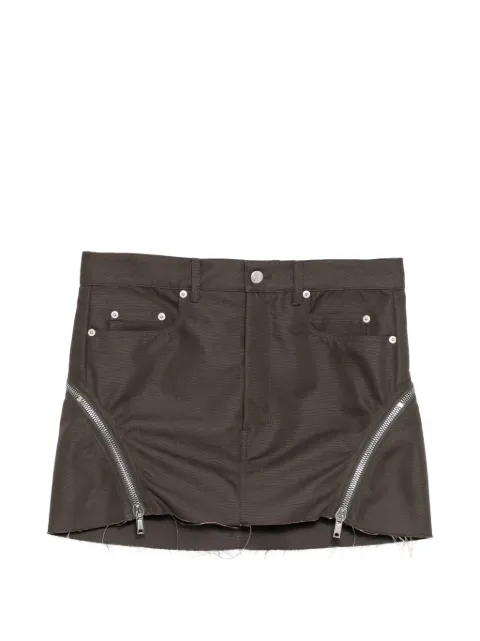 Rick Owens Bolan Banana mini skirt Brown RP01F6362