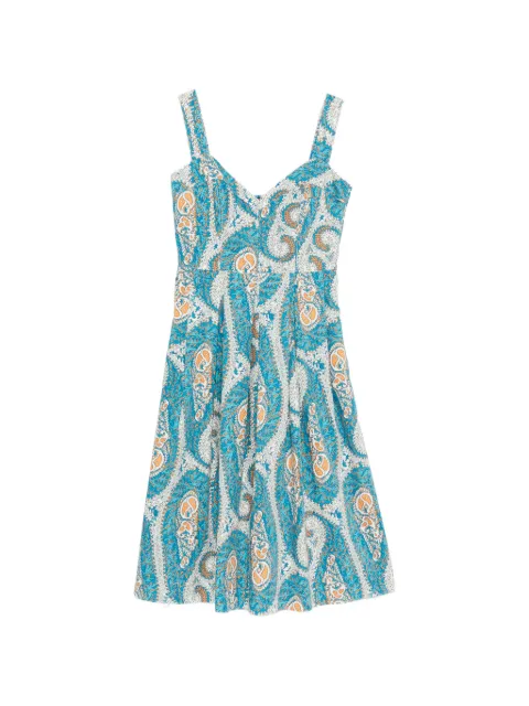 ETRO paisley midi dress Blue WRHA025399SA5S2