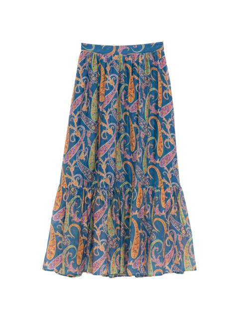 ETRO paisley-print maxi skirt Blue WRFA011499SAEH7X0880