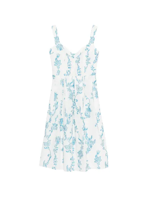 ETRO floral midi dress White WRHA025399TJEK8S9885