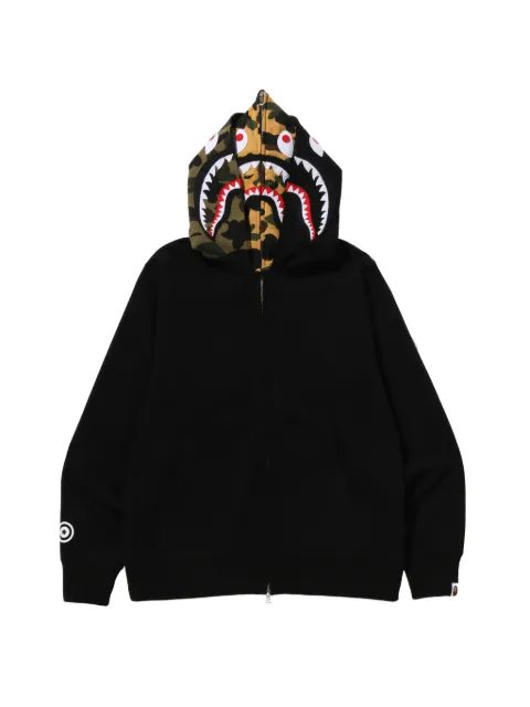 A BATHING APE® long-sleeve zip hoodie Black 001ZPL701007M