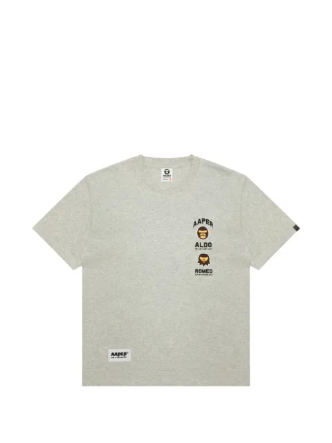AAPE BY *A BATHING APE® printed T-shirt Grey ATE1831XAQ