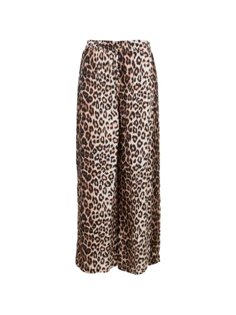 La Prestic Ouiston Giudecca panther-print trousers Brown PERMWPA27A