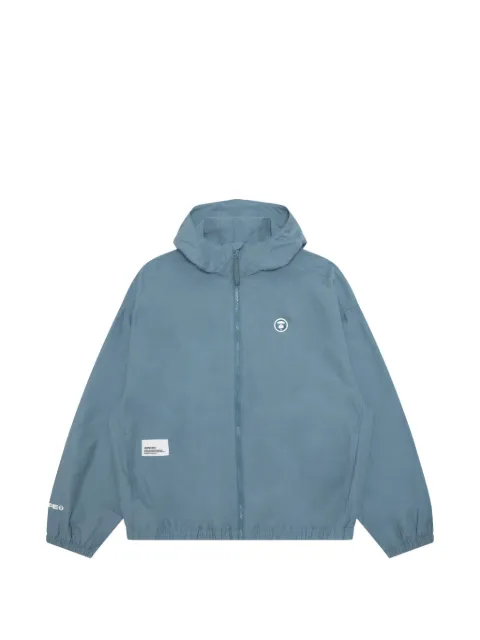 AAPE BY *A BATHING APE® hooded zip jacket Blue ALJ7769XXQ