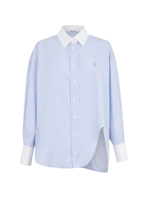 The Attico striped asymmetric shirt Blue 260WCH00004CCC127AA