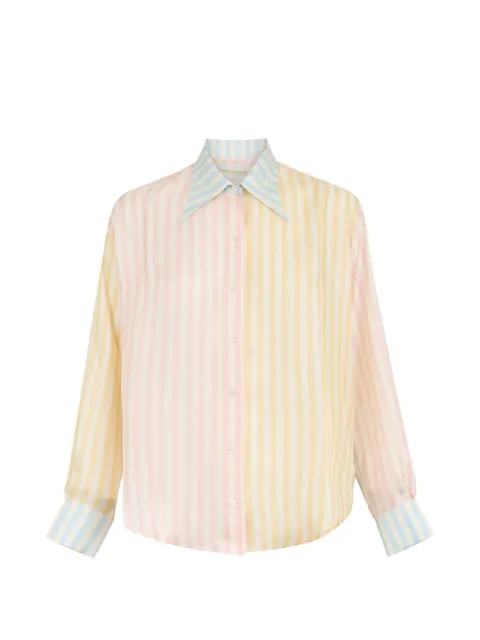 La Prestic Ouiston Brooks striped shirt Pink SP26WSH33A