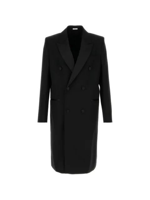 Alexander McQueen wool double-breasted coat Black 845470QVAAA