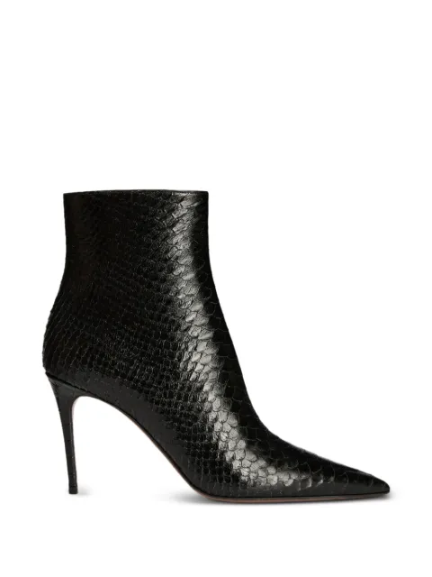 Paris Texas Vera snake-effect stiletto boots Black PX1859XPTACBLACK