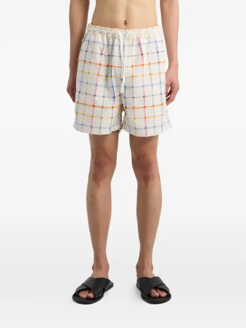 Off Duty Kid plaid shorts Neutrals ODS25P11367