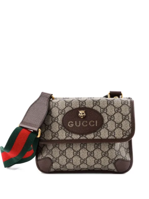 Gucci Pre-Owned Neo Vintage Flap Messenger GG Coated Canvas Small crossbody bag Brown EXNCWKEBQHU65UU0