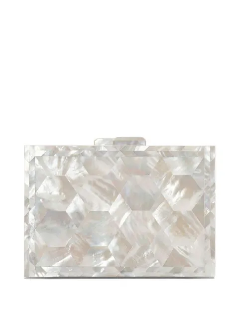 FREYA ROSE Athena mother of pearl clutch bag Neutrals ATHENACLUTCH
