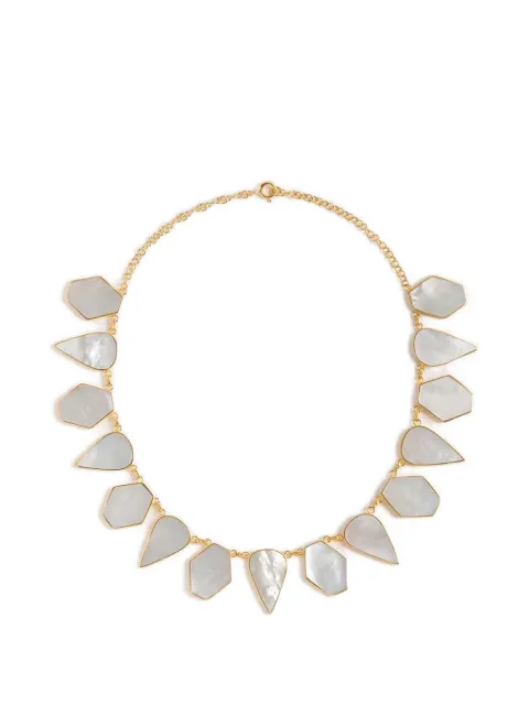 FREYA ROSE Warrioress mother-of-pearl pendant necklace Gold WARMOPNECK