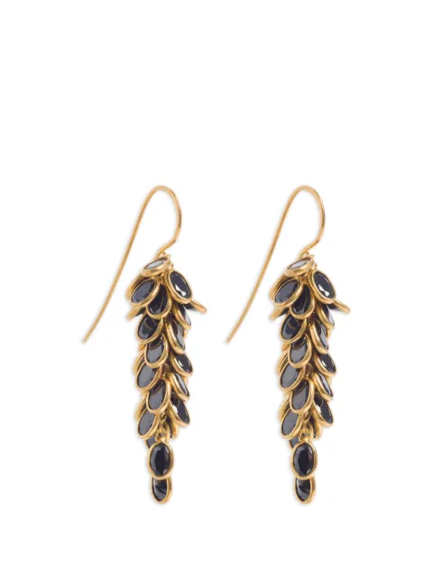 FREYA ROSE crystal drop earrings Gold GOLDANDBLACKMIDICRYSTALDROPS