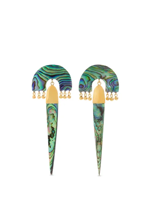 FREYA ROSE Myla verde drop earrings Gold MYLAVERDE
