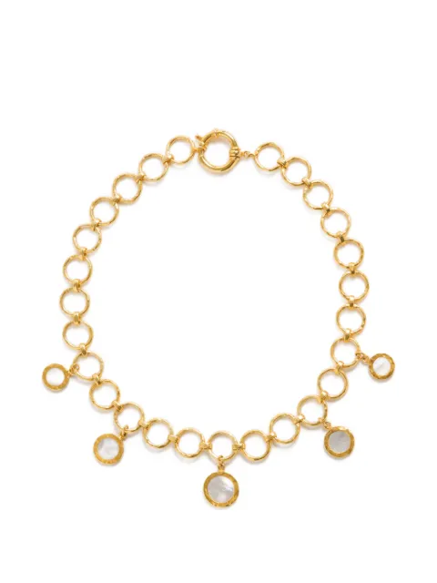FREYA ROSE forged circular necklace Gold FORGEDCIRCULARNECKLACEGOLD