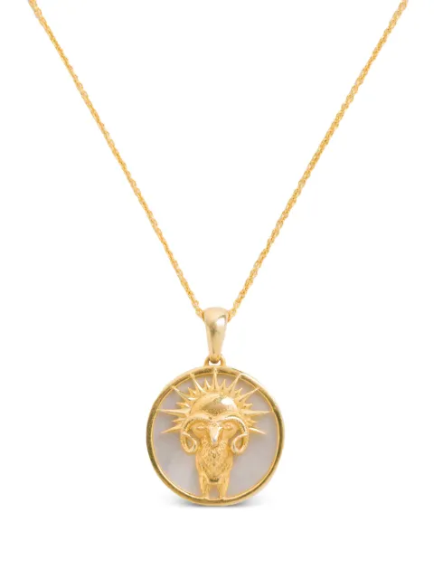 FREYA ROSE Aries Zodiac pendant necklace Gold GOLDZODIACNECKLACE