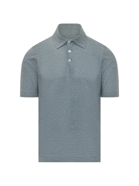 Brunello Cucinelli button polo shirt Blue M2L00315C7864