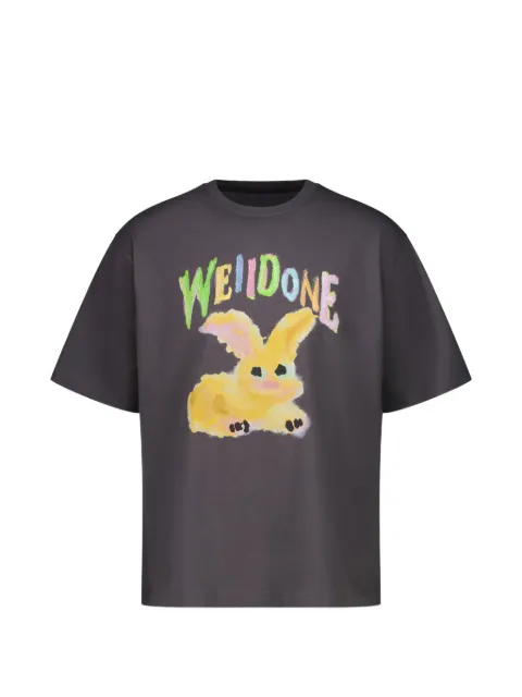 We11done Bunny crew-neck T-shirt Grey WDTT026770UCH