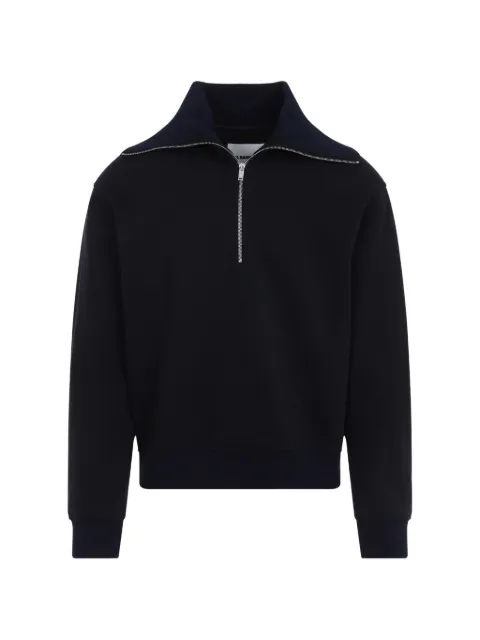 Jil Sander zip collar sweater Blue J22GU0146J20245