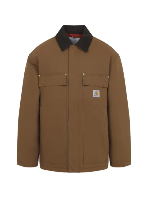 Carhartt WIP Clapton corduroy-collar jacket Brown I036239CO