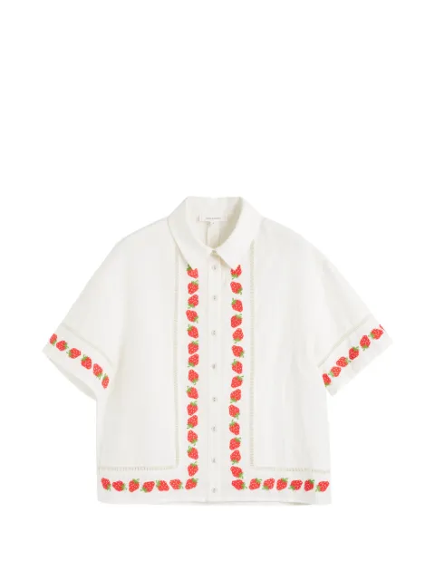 Chinti & Parker strawberry shirt White TSS2614CREAM