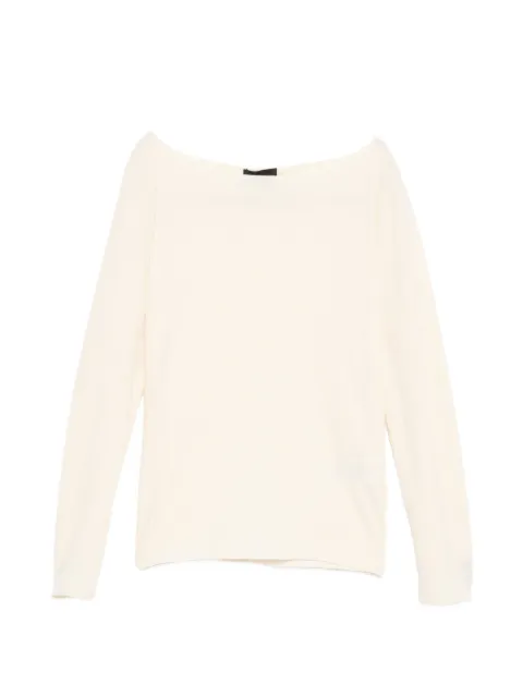 Emporio Armani Textured knit top Yellow EW003582AF21210