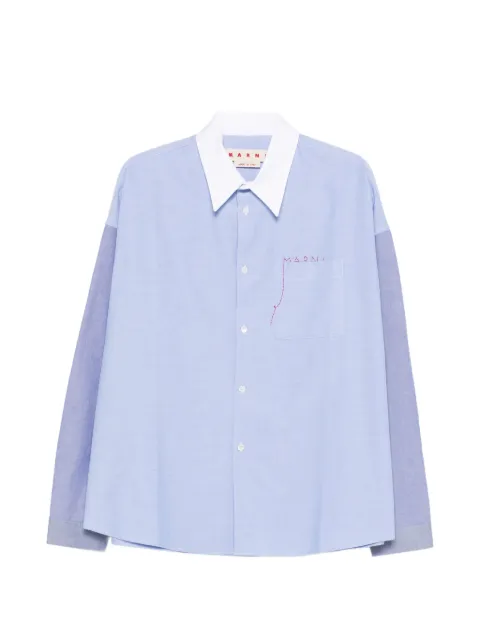 Marni pocket long-sleeve shirt Blue CUMU0061S8UTC56600B51