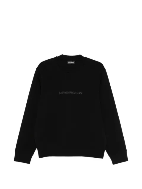Emporio Armani logo-detail crew-neck sweatshirt Black EM004541AF10013