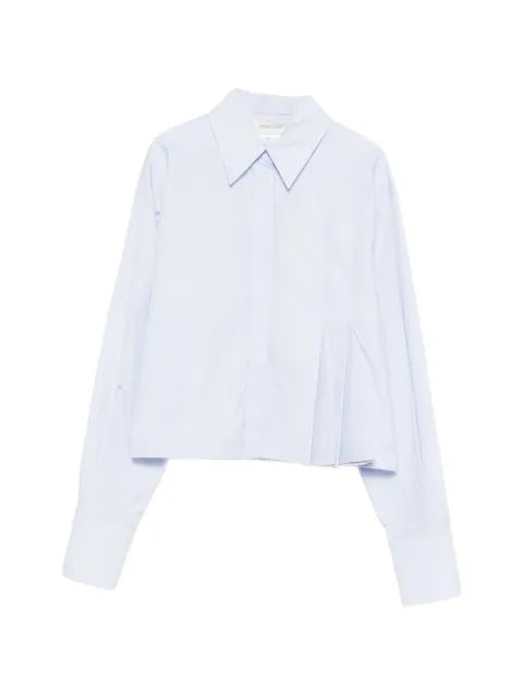 Sportmax pleated-front shirt Blue 2612111031600