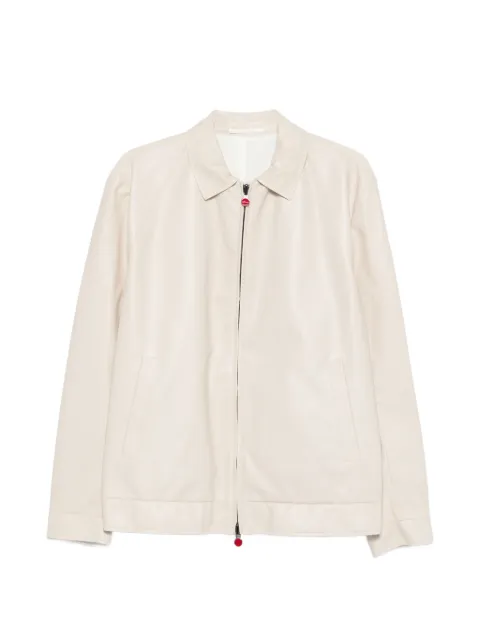 Kiton zip-fastening welt-pockets reversible jacket Neutrals UW2361AV0814H04000