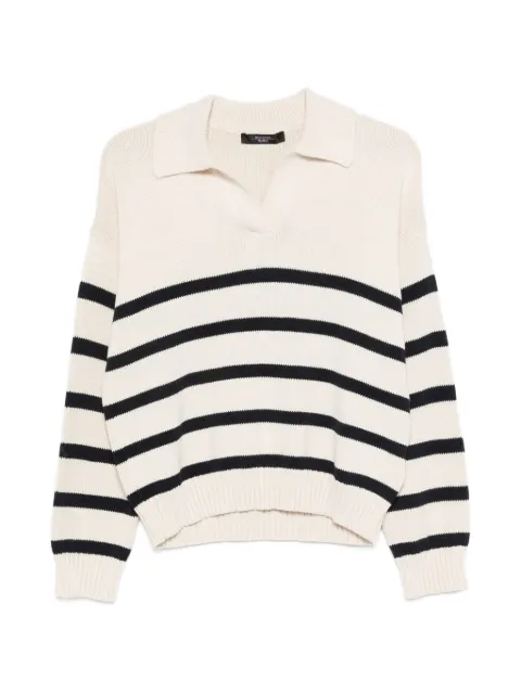 Weekend Max Mara long-sleeve striped sweater Neutrals 2615361141600