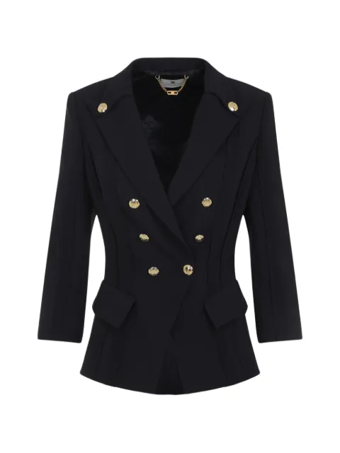 Elisabetta Franchi button double-breasted jacket Blue GI21861E2