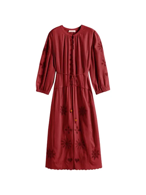 Chinti & Parker broderie midi dress Red DSS2611SIENNA