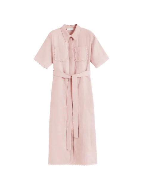 Chinti & Parker scallop shirt midi dress Pink DSS2608LIGHTPINK